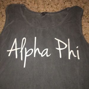 alpha phi tank top ((comfort colors))